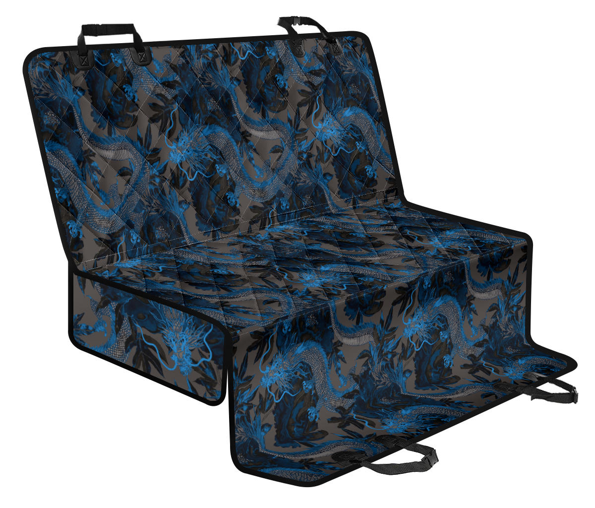 Blue Dragon Car Back Seat Pet Cover