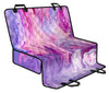 Purple Marble Print Car Back Seat Pet Cover