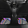 Colorful Abstract Triangles Car Floor Mats