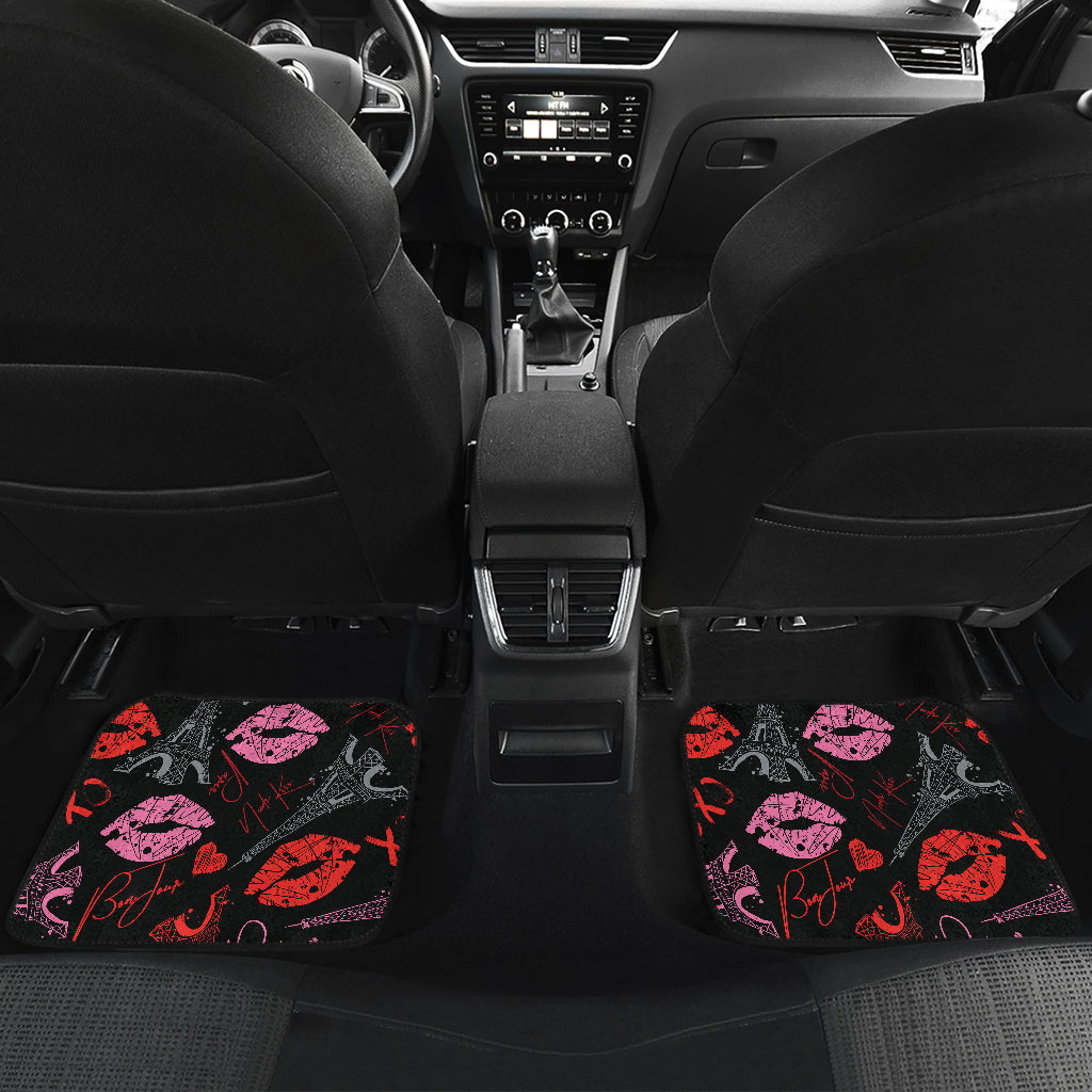 Pink Red Lips Car Floor Mats