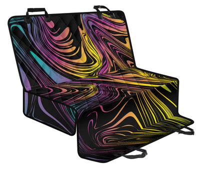 Abstract Swirls Car Back Seat Pet Cover