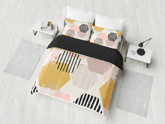 Abstract Hexagons Bedding Set