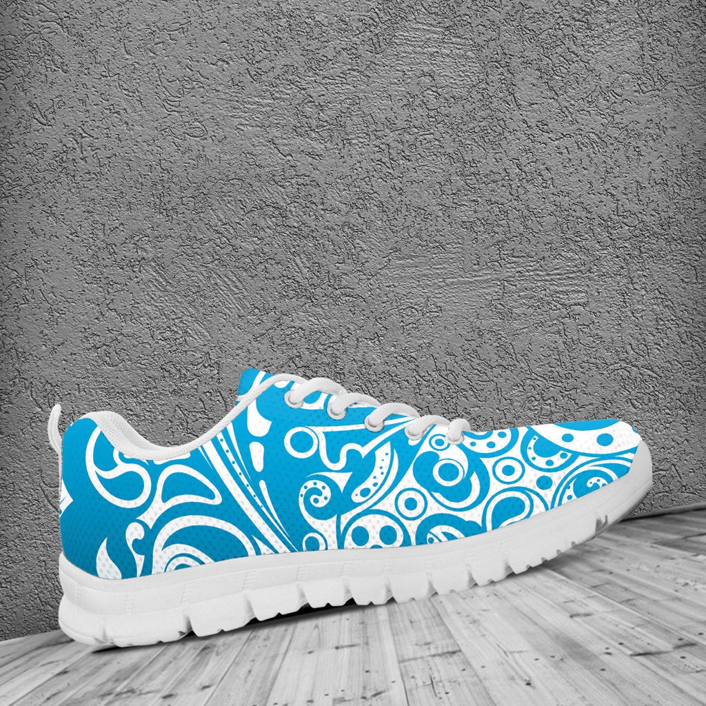 Light Blue Ethnic Sneakers