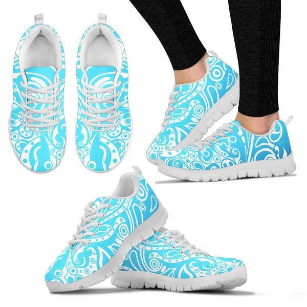 Light Blue Ethnic Sneakers