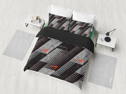 Grey Abstract Bedding Set
