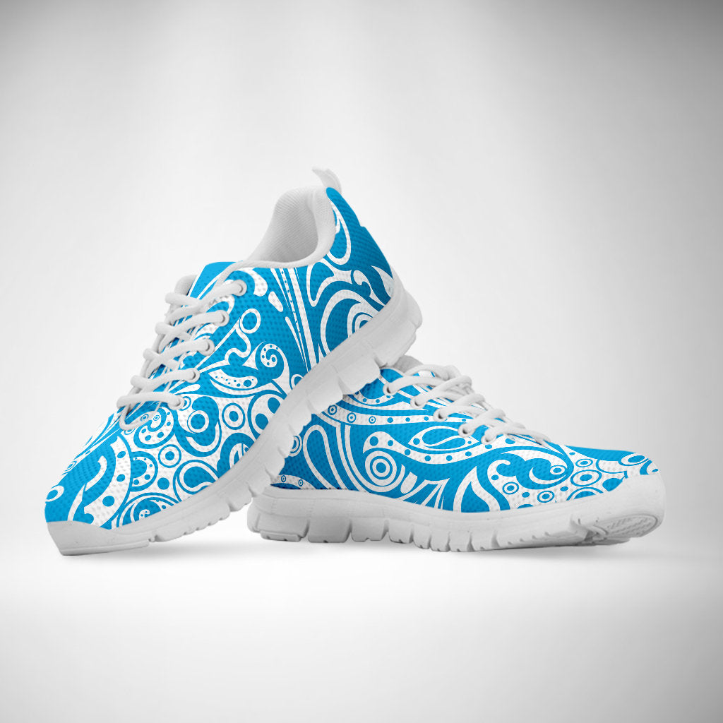 Light Blue Ethnic Sneakers