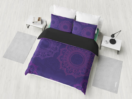 Purple Mandalas Bedding Set