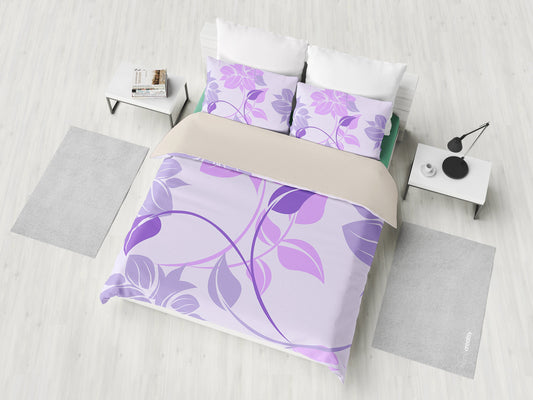 Purple Floral Bedding Set
