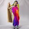 Colorflu Paint Splatter Abstract Art Hooded Blanket