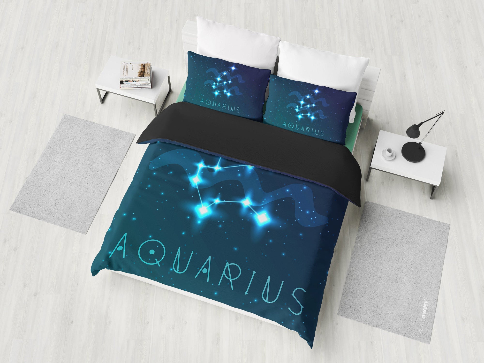 Aquarius Zodiac Bedding Set