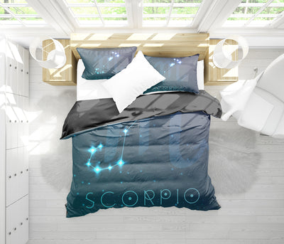 Scorpio Zodiac Bedding Set