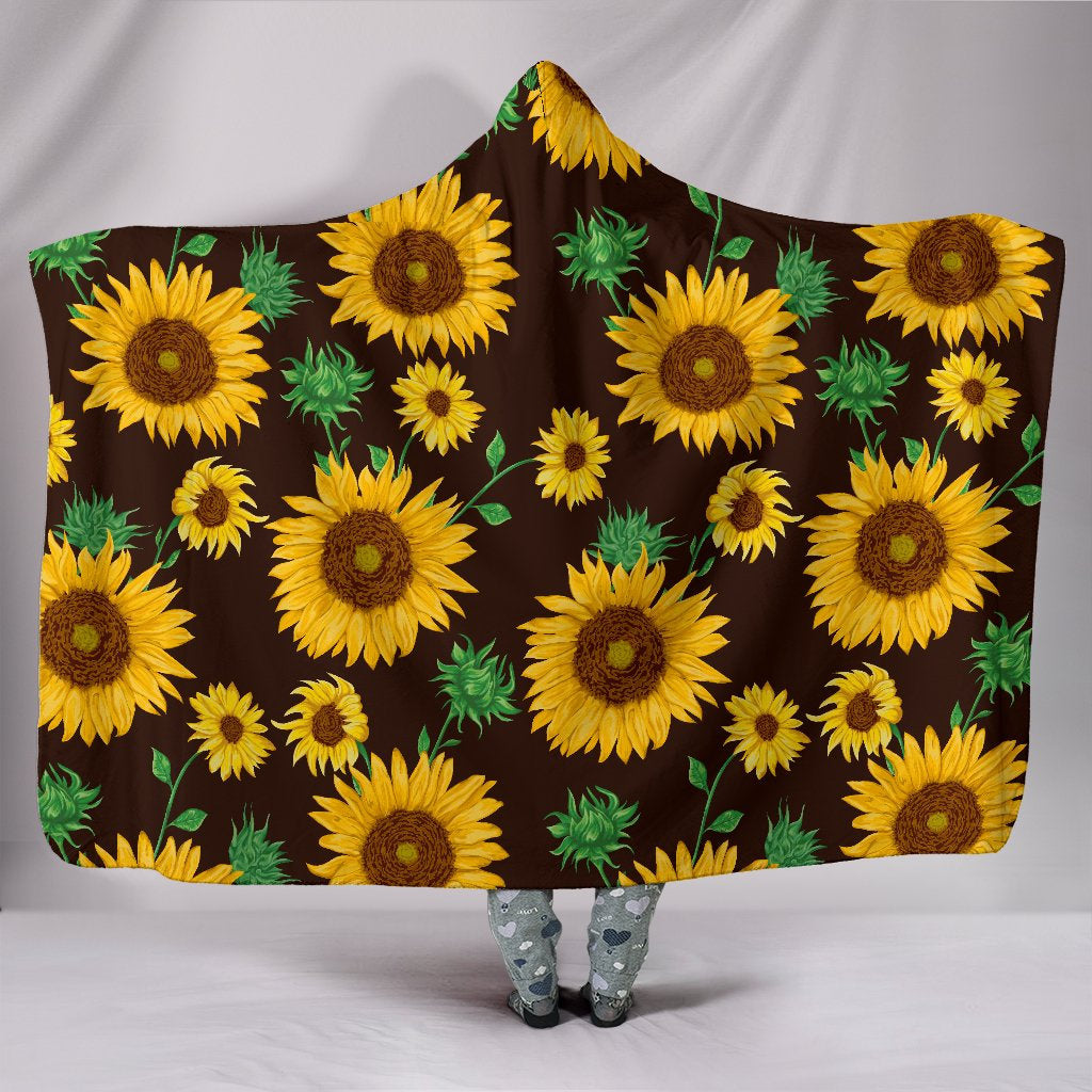 Sunflowers Hooded Blanket