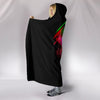 Colorful Abstract Skull Hooded Blanket