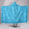 Light Blue Water Surface Hooded Blanket
