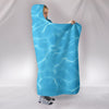 Light Blue Water Surface Hooded Blanket