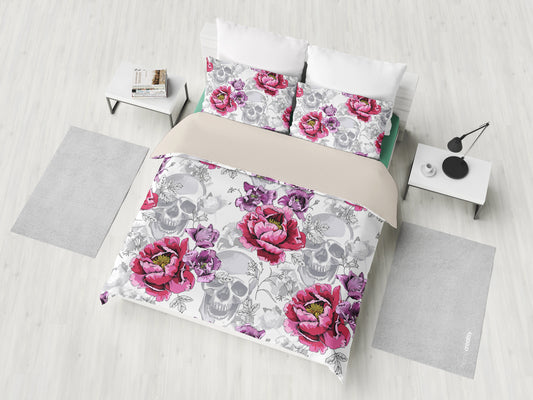 Skulls & Roses Bedding Set
