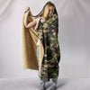 Army Green Camouflage Hooded Blanket