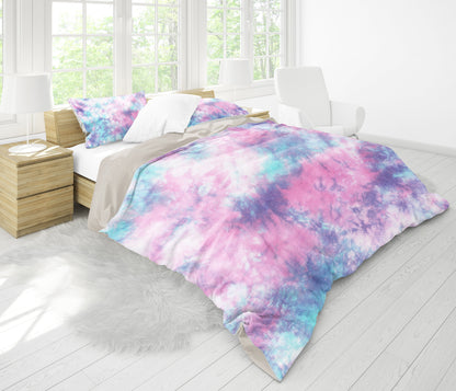 Blue & Pink Cotton Candy Bedding Set