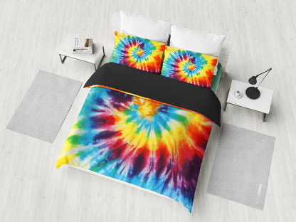 Colorful Tie Dye Print Abstract Art Bedding Set