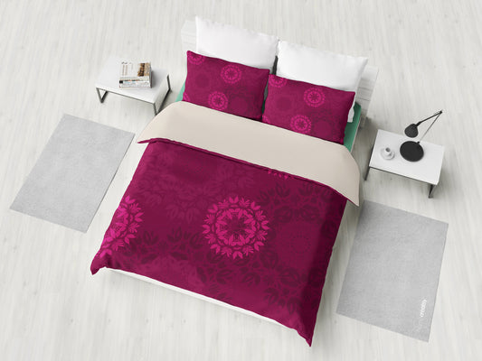 Magenta Mandalas Bedding Set