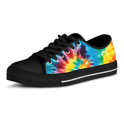 Colorful Tie Dye Print Abstract Art Shoes