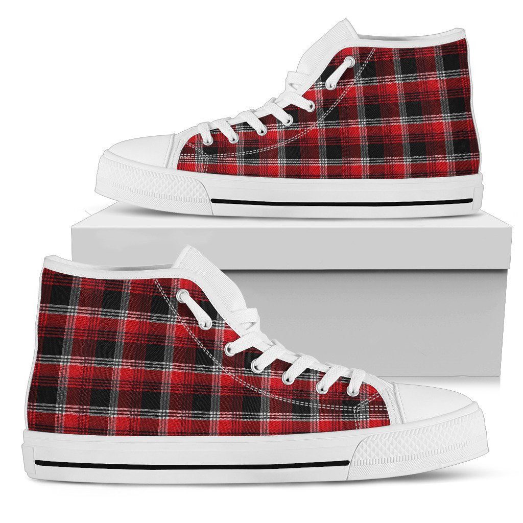 Red Plaid High Top Shoes