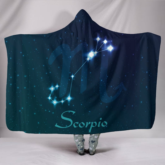 Scorpio Zodiac Hooded Blanket