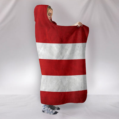 Puerto Rican Flag Hooded Blanket