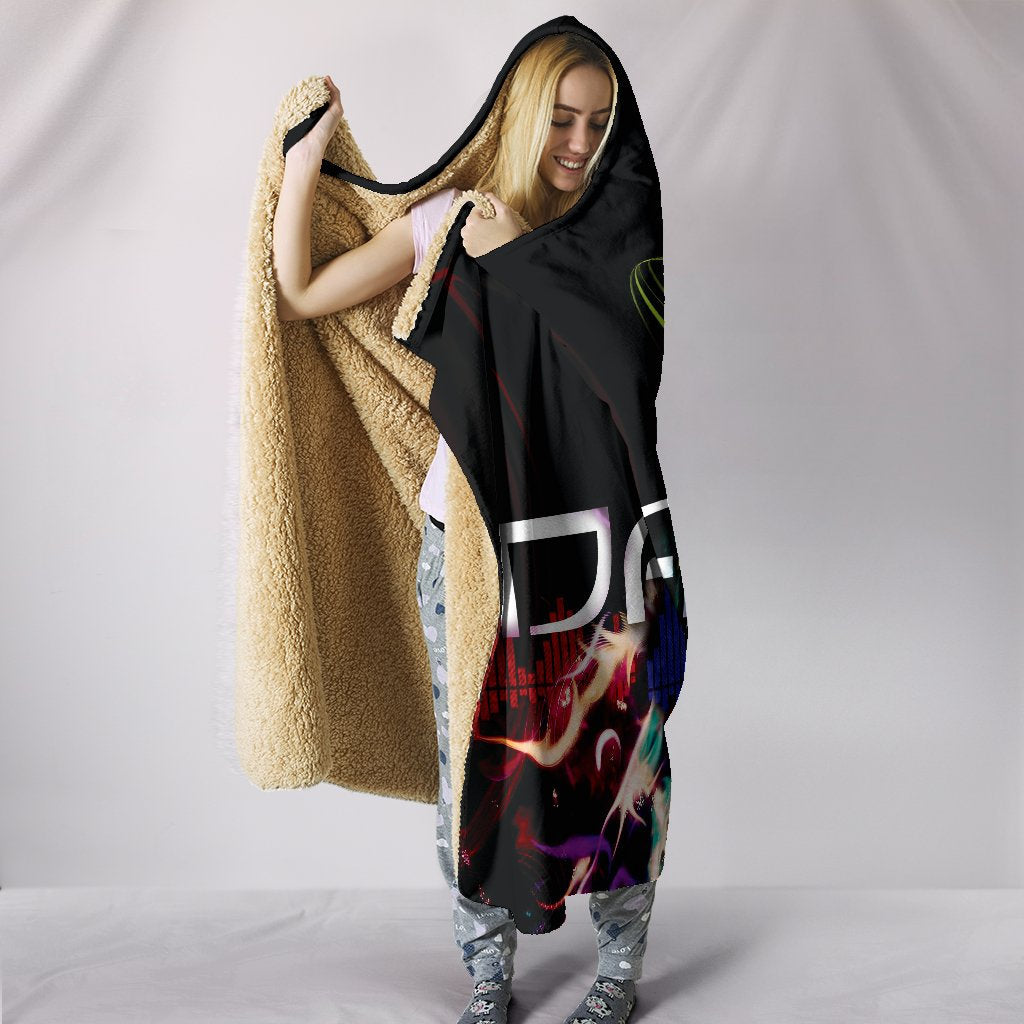 Colorful Abstract Dance Hooded Blanket