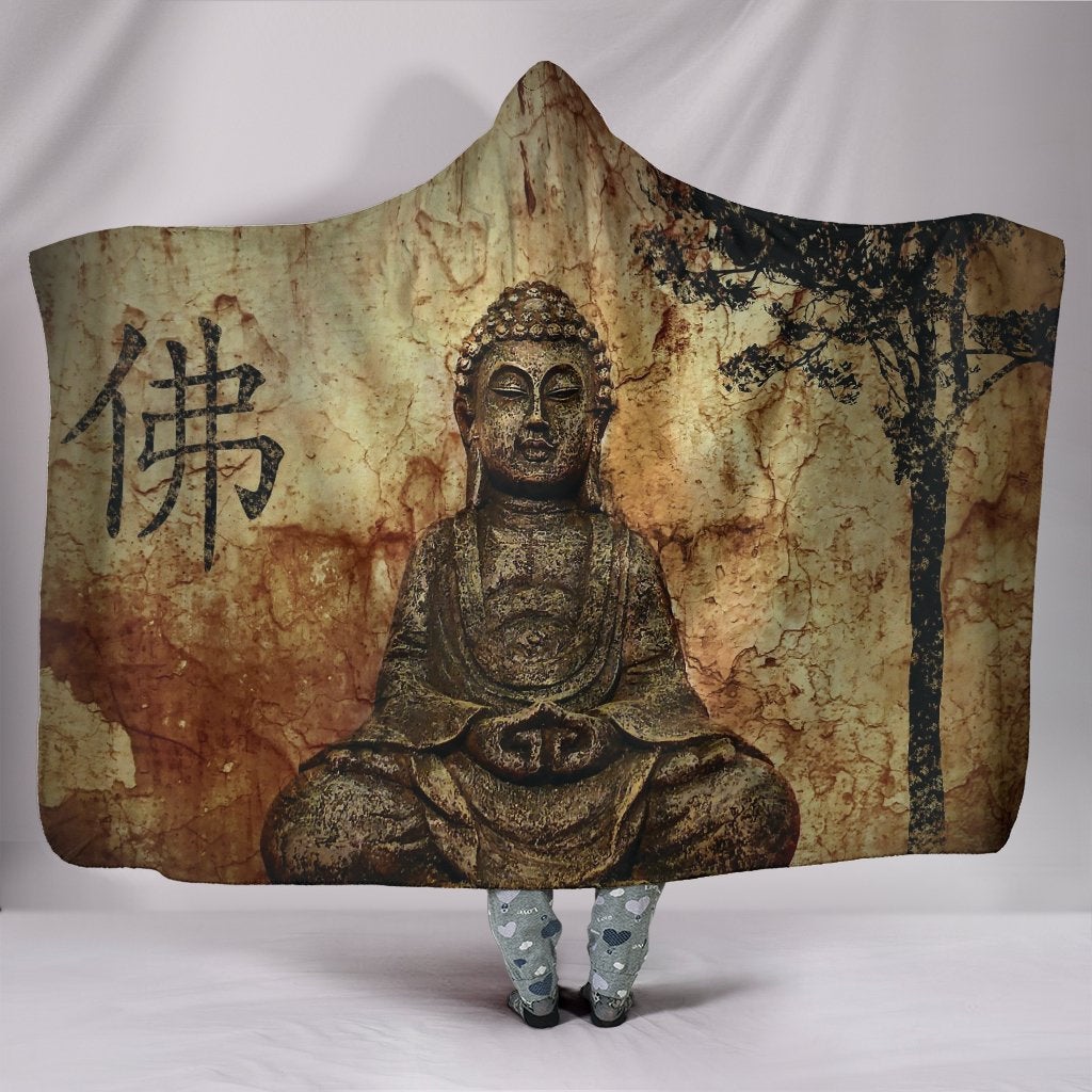 Buddha Tree Hooded Blanket