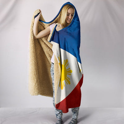 Philippines Flag Hooded Blanket