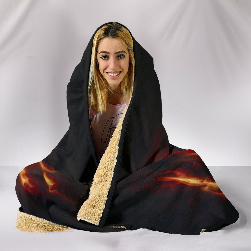 Burning Love Hooded Blanket