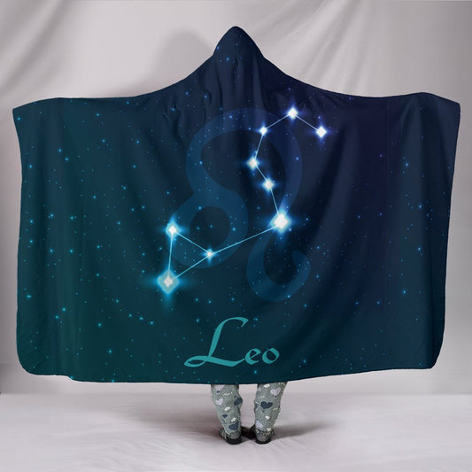 Leo Zodiac Hooded Blanket