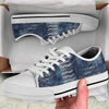 Denim Blue Distorted Abstract Shoes