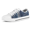 Denim Blue Distorted Abstract Shoes