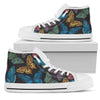 Colorful Butterflies High Top Shoes