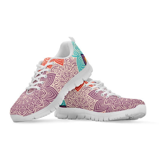Colorful Floral Mandalas Sneakers