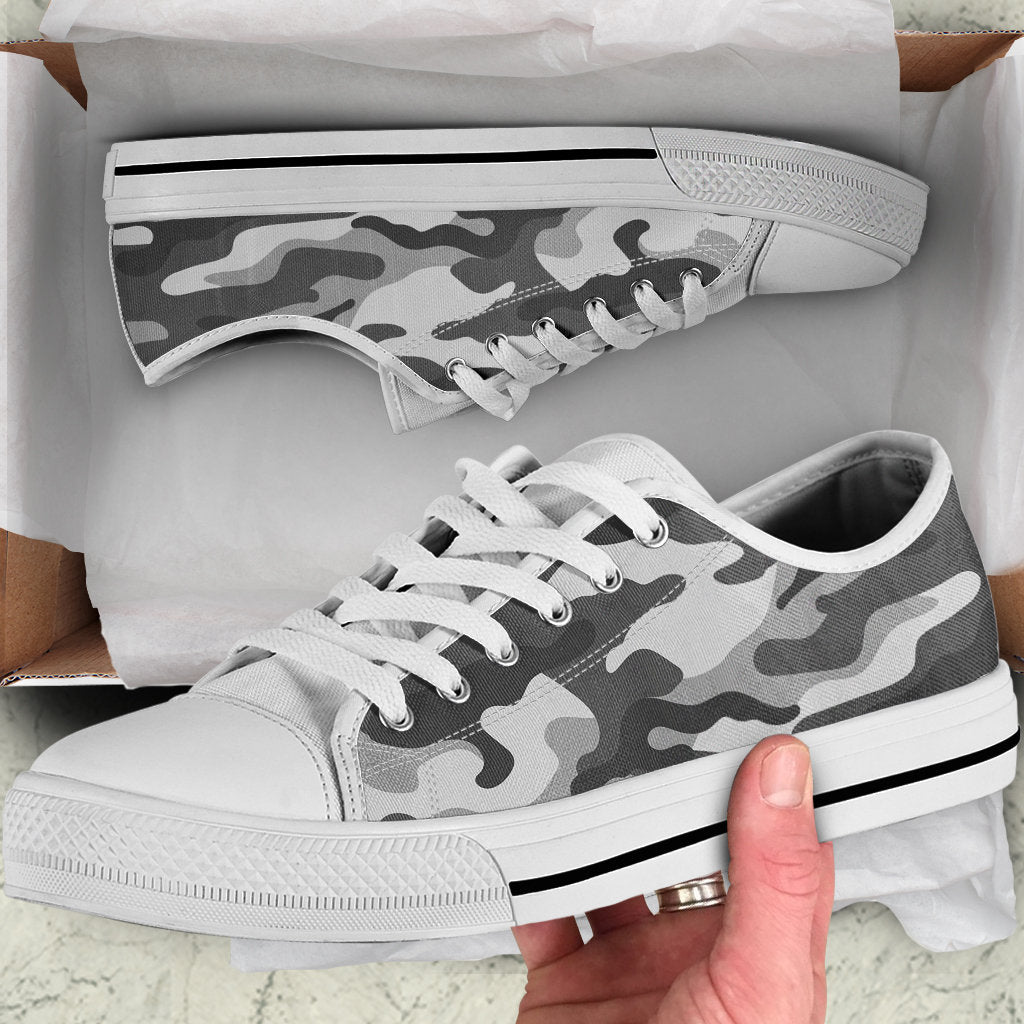 Grey Camouflage Shoes