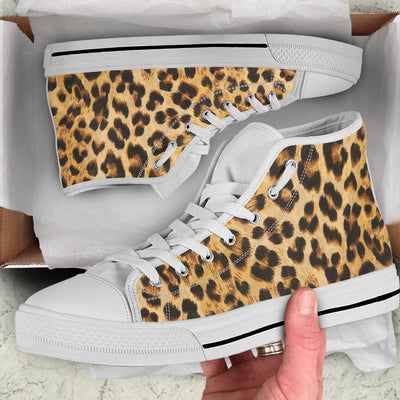 Leopard Print High Top Shoes