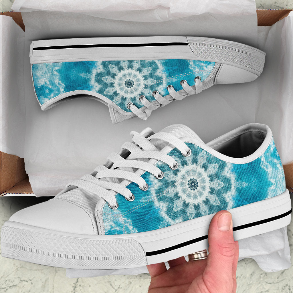 Blue Green Ocean Mandala Shoes