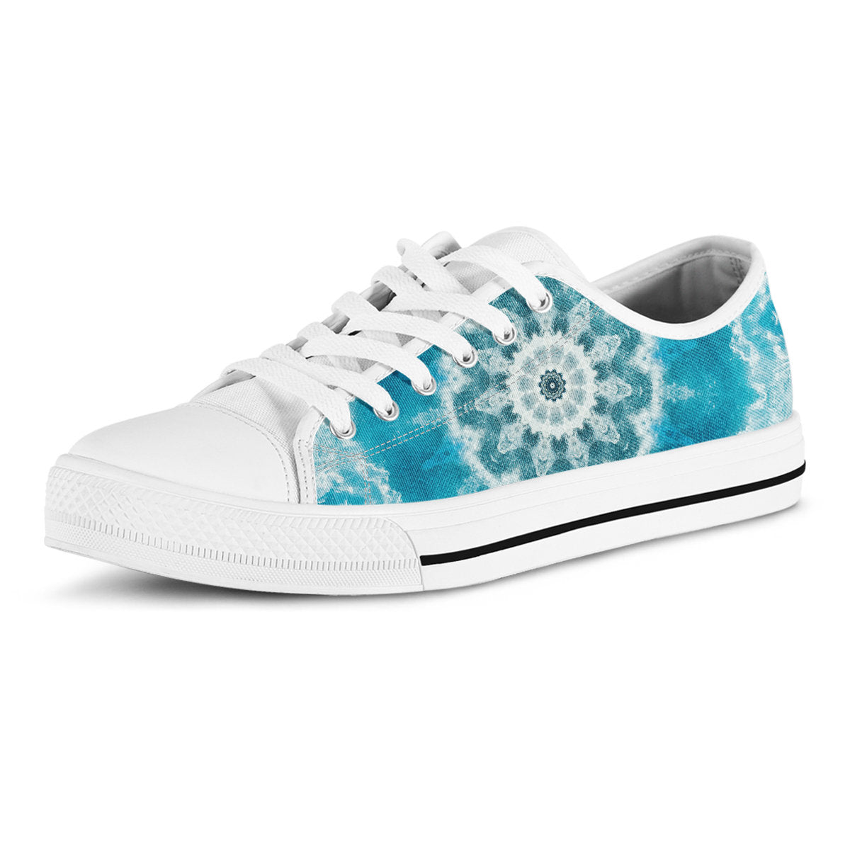 Blue Green Ocean Mandala Shoes