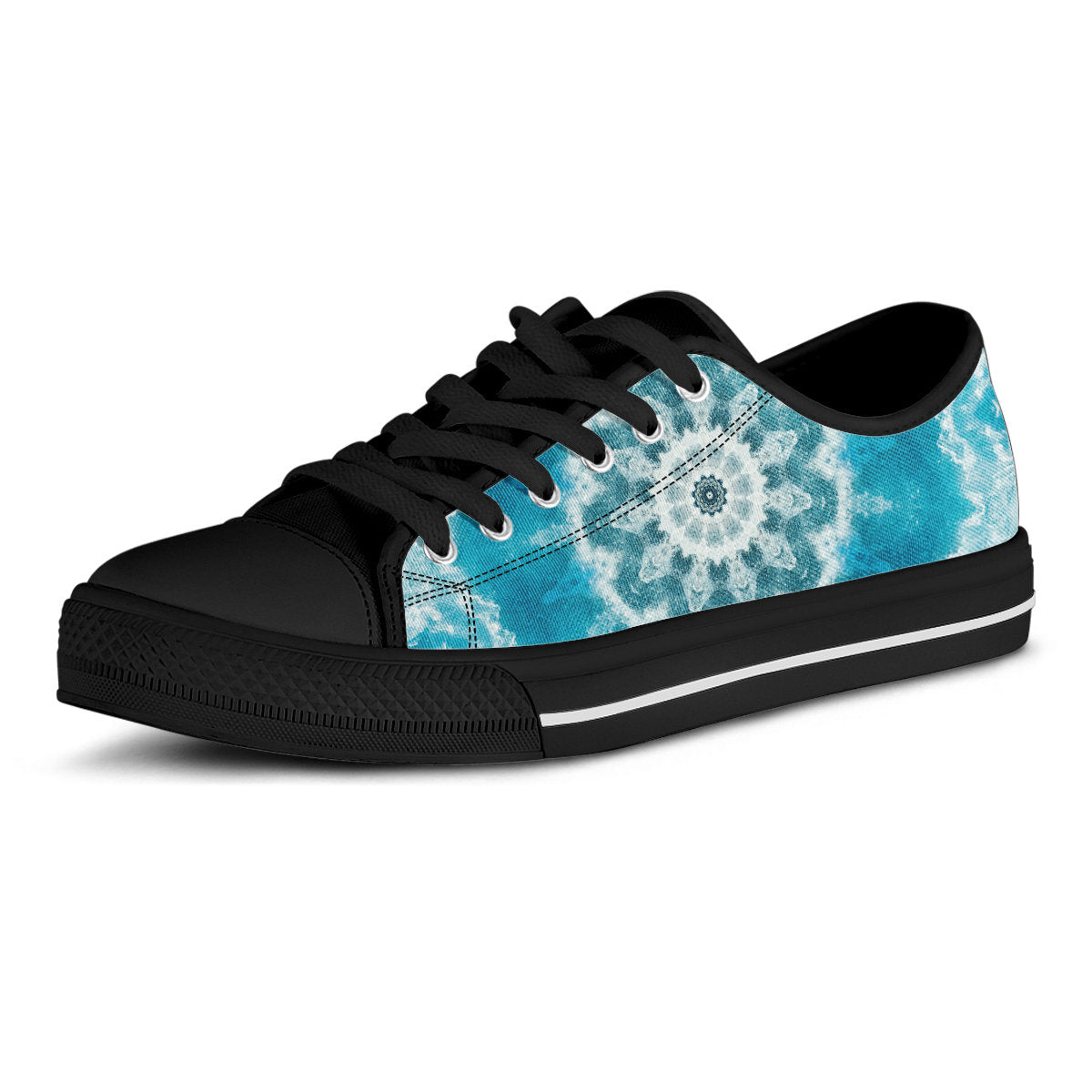 Blue Green Ocean Mandala Shoes