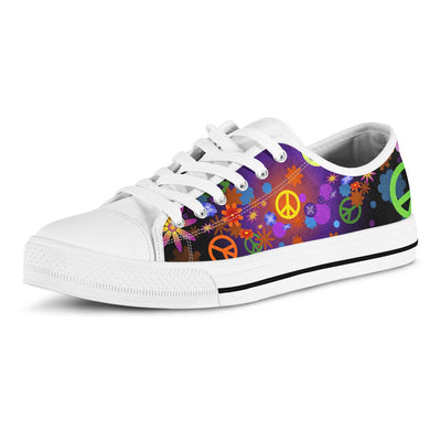 Colorful Peace Signs Shoes
