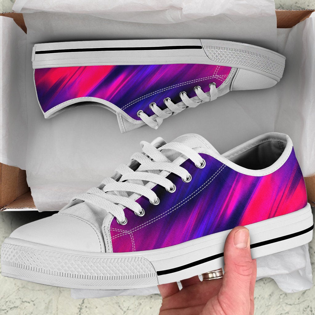 Pink & Purple Color Blend Abstract Shoes