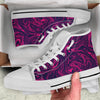 Pink Abstract Swirls High Top Shoes