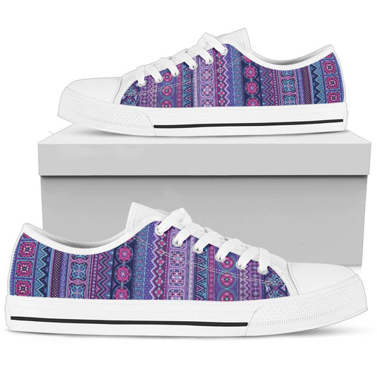 Purple Boho Stripes Shoes