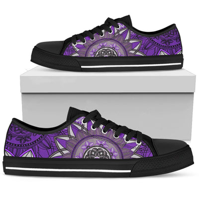 Purple Floral Mandalas Shoes
