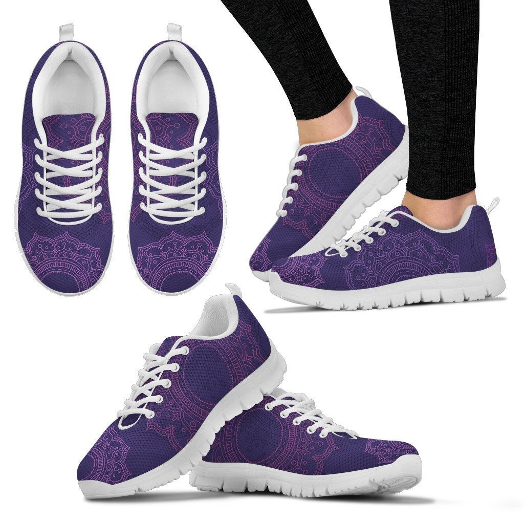 Purple Mandalas Sneakers