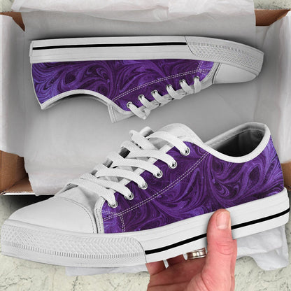 Purple Abstract Swirls Shoes
