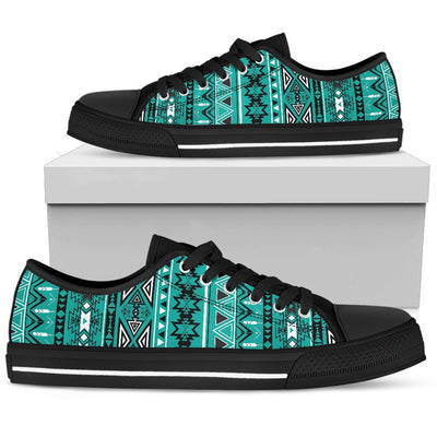 Light Green Teal Boho Aztec Shoes